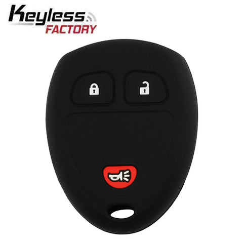 2007-2015 Buick Cadillac Chevrolet GMC Saturn / 3-Button Remote Keyless Entry Key Silicone Cover / OUC60270 (AFTERMARKET)
