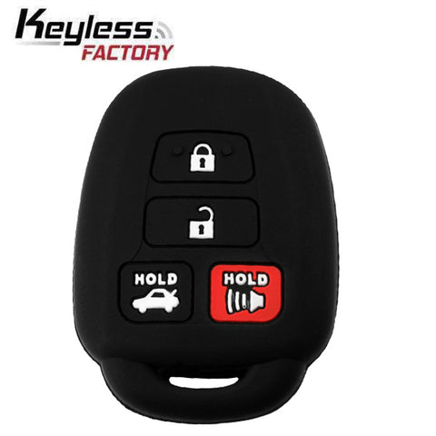 2012-2017 Toyota / 4-Button Remote Keyless Entry Key Silicone Cover / HYQ12BDM (AFTERMARKET)