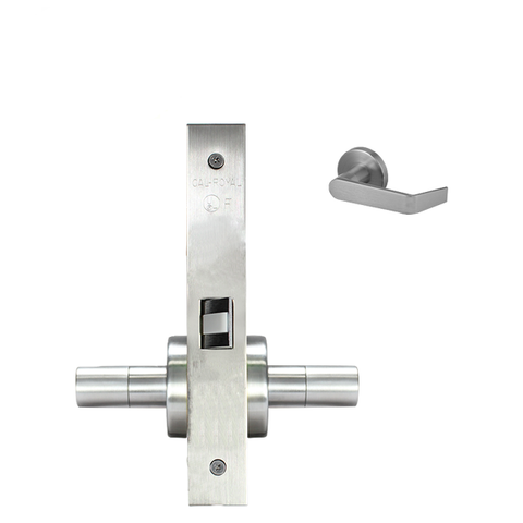 Cal-Royal - SC8010 - SS Lever - Passage - Mortise Lockset - US26D - Bright Chromium Plated - Grade 1