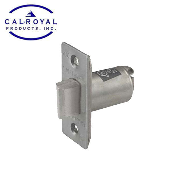 Cal-Royal - 2 3/8" - Spring Latch for Lever Lock - Passage Function - US26D - Satin Chrome