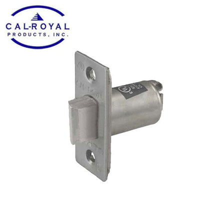 Cal-Royal - 2 3/8" - Spring Latch for Lever Lock - Passage Function - US26D - Satin Chrome