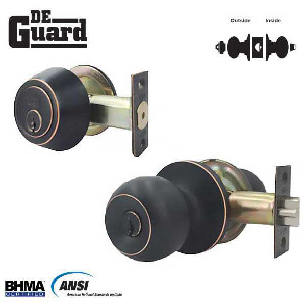 Premium Combo Lockset - Oil Rubbed Bronze - Entrance - Grade 3 - KW1