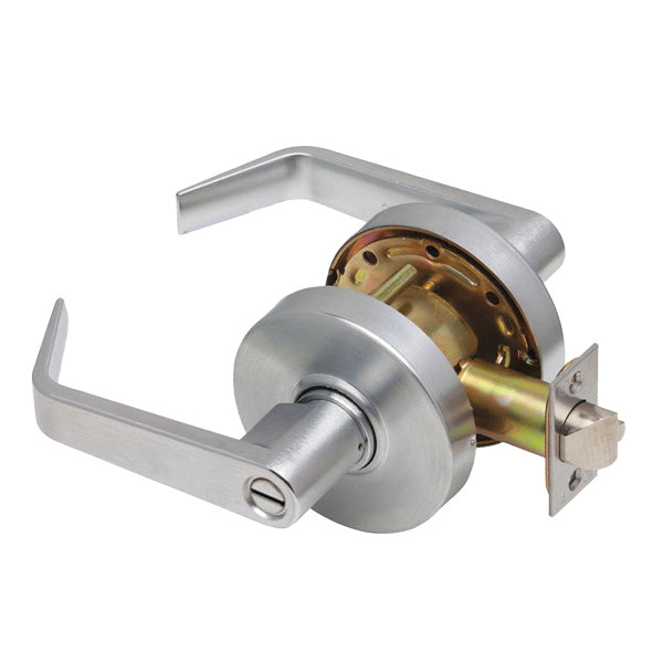 Dexter C2000 - Commercial Lever Set Handle -  2-3/4” Standard Backset - Satin Chrome - Privacy - Grade 2