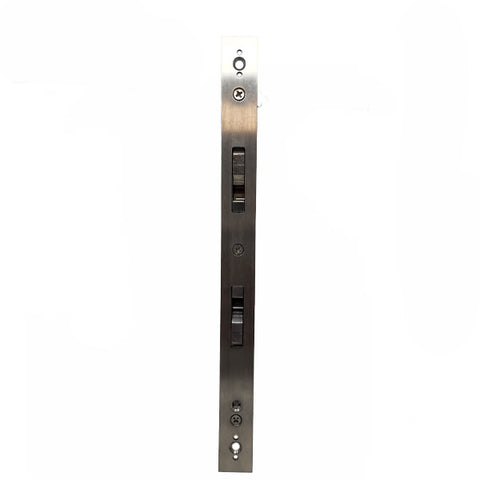 DeGuard Pro - Premium Electronic Keyless Entry Smart Narrow Stile Lever Set - S1B - Sliding Doors - Bluetooth / Fingerprint / RFID / Wi-Fi - IP66 - Silver