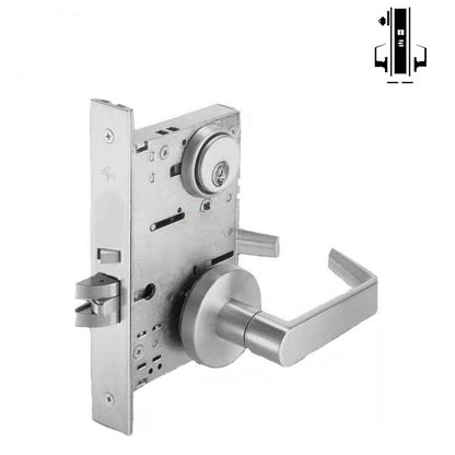 Extra Heavy Duty Mortise Door Lock - Storeroom - Keyed Cylinder - Satin Chrome - Grade 1