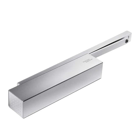 DORMA - TS9315 - Hydraulic Surface Applied Door Closer - Adjustable Back Check Function - Track Arm - Size 1-5 - Push Side Soffit Mounted - Aluminum Painted Finish - Grade 1