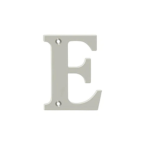 Deltana - 4" Residential Letter E -  Brushed Nickel