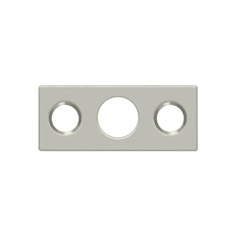 Deltana - Strike Plate For 7" Flush Bolt - Satin Nickel