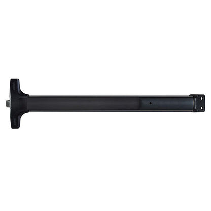 Detex - V40 - Wide Stile Rim Exit Device - Less Dogging - 99 Strike - Fire Rated - 48" - Aluminum - Black Trim