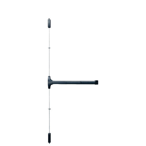 Detex - V50 - Surface Vertical Rod Exit Device - Cylinder Dogging - Wide Stile - 36" - Satin Black Anodized Aluminum - Grade 1