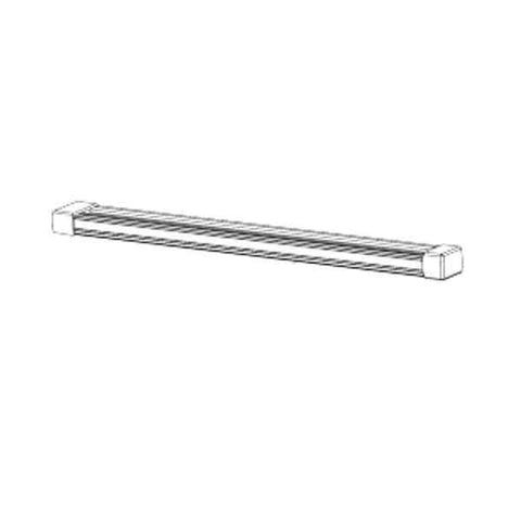 Record - W5-551 Replacement Pull Arm Track Assembly (22”) for Universal Arm for HA8-LP Door Operator - 689 - Sprayed Satin Aluminum