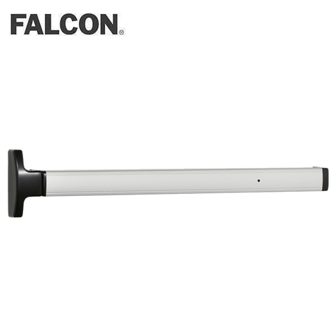 Falcon - 1692NL-OP - Concealed Vertical Rod Exit Device - Narrow Stile Pushpad - 42" - Grade 1 - US28 - Satin Aluminum Clear Anodized