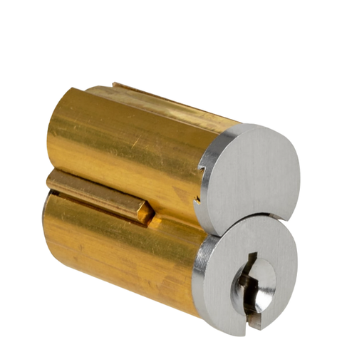 Falcon - C649 - Small-Format IC Core SFIC - 7 Pins - B Keyway - Uncombinated - 6026 - Satin Chrome