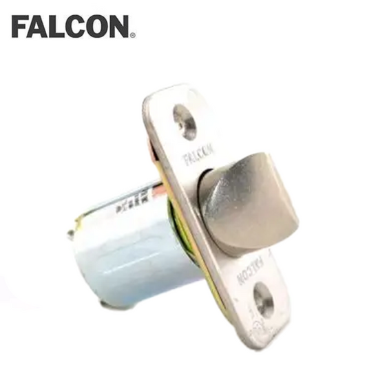 Falcon - Q330 - Restoring Spring latch - Square Corner - 2-3/8 Backset - Latch Bolt Assembly - Satin Chrome