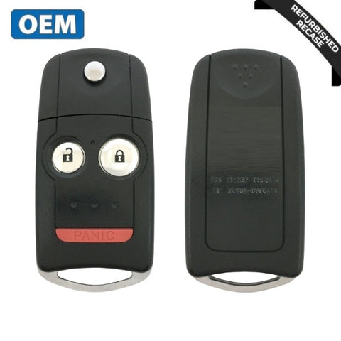 2009-2014 Honda Acura / 3-Button Remote Flip Key / PN: 72147-TL4-A21 / MLBHLIK-1T (OEM Recase)(Driver 1)