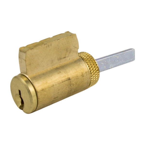 Close-up of GMS K001-SX-4-OB 5-Pin Cylinder with Brass Finish