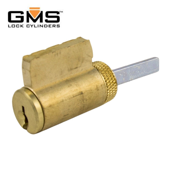 GMS K001-SX-4-OB Knob Cylinder with Schlage C-K Keyway in Satin Brass