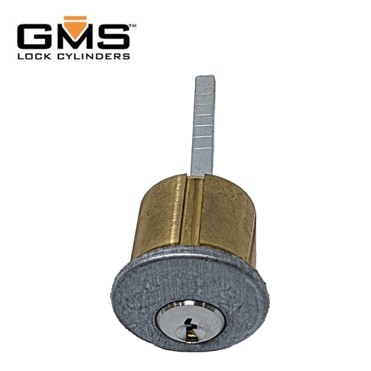 GMS Rim Cylinder - 1-1/8" - 5 Pin -  US26D - Satin Chrome