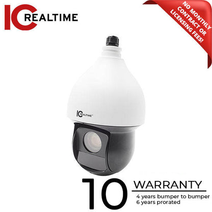 IC Realtime - HDEL-P2032X-IRW1 / 2MP HDAVS Full Size Starlight PTZ / 32X Optical Zoom / 492 Feet Smart IR / 24VDC (Wall Mount Included)
