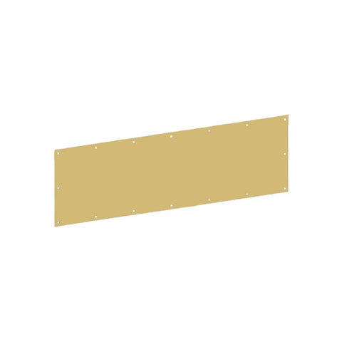 Hager - 190S - Kick Plate - 8" x 34" - Satin Brass Finish