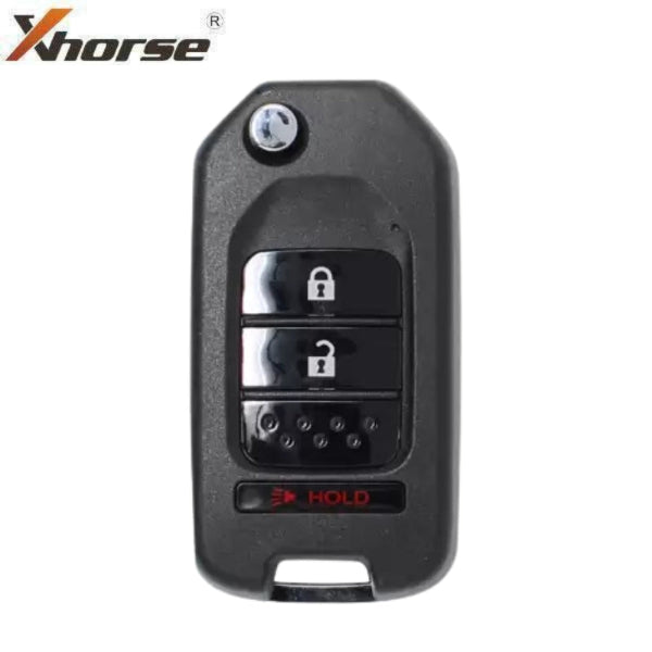Honda Style  2+1 Buttons Wire Flip Key (Wired)
