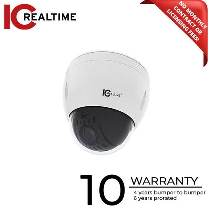 IC Realtime - ICIP-P2012T / 2MP IP Mid Size PTZ / 12X Optical Zoom / PoE + Capable (Flush Mount)