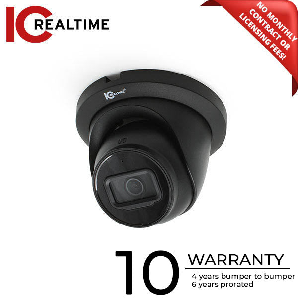 IC Realtime - ICR-300H4-V2 / 2MP HD-AVS Indoor/Outdoor Mid Size Eyeball Dome Camera / 2.7-13.5mm Optical Lens (108.7 - 28.7 AOV) / 197 ft / Smart IR 12VDC / Built-In Mic