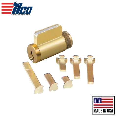 Ilco - 15995 - Key-In-Knob Cylinder - Zero Bitted -  Schlage C - 04 - Satin Brass - Grade 1
