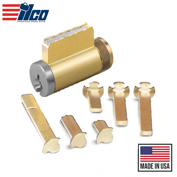 Ilco - 15996EA - Universal KIK / KIL Cylinder - 6-Pin - Schlage C123 Keyway - 0-Bitted - 26D - Satin Chrome