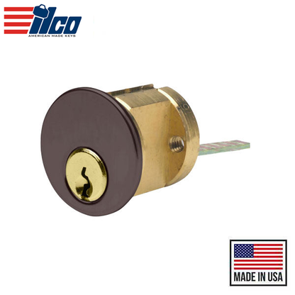 Ilco - 7075 - RIM Cylinder - 5 Pin - 1 1/8" - Schlage C - KA - Dark Bronze - Grade 1