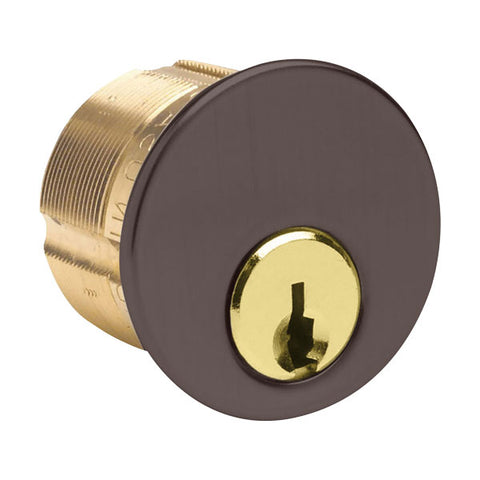 Ilco - 7205 - Mortise Cylinder - 5 Pin - 1-1/4" - Schlage E - Standard Cam - KA2 - 46 - Duracolor Brown Aluminium - Grade 1