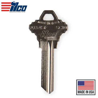 Ilco - A1145F-SC10 SCHL. Key Blank - 6 Pin or Disc