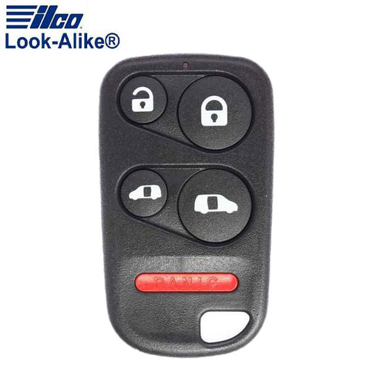 2001-2004 Honda Odyssey / 5-Button Keyless Entry Remote / PN: 72147-S0X-A02 / OUCG8D-440H-A (AFTERMARKET)