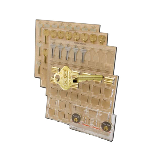 Ilco - EIP-KH66 - Engrave-It - Schlage Primus Everest 29 XP High Security Key Style Holder - Face - Holds 14 - for Engrave-It Pro Machine