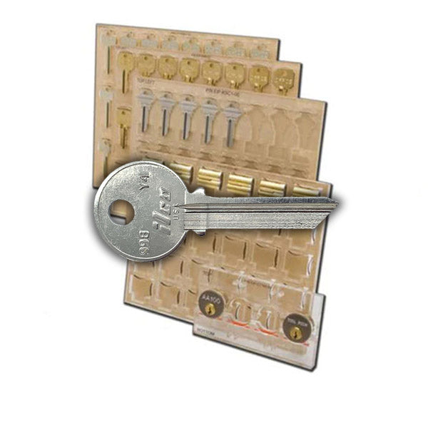 Ilco - XP-KH9Y - Engrave-It - Oem Yale Keys 998 & 999 Series, Round Head Key Holder - Holds 12  - for Engrave-It XP Machine