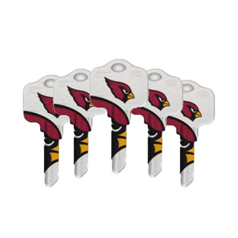 Ilco - NFL TeamKeys - Key Blank - Arizona Cardinals - KW1 (5 Pack)