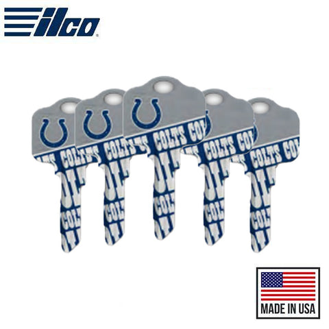 Ilco - NFL TeamKeys - Key Blank - Indianapolis Colts - KW1 (5 Pack)