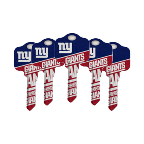 Ilco - NFL TeamKeys - Key Blank - New York Giants - KW1 (5 Pack)
