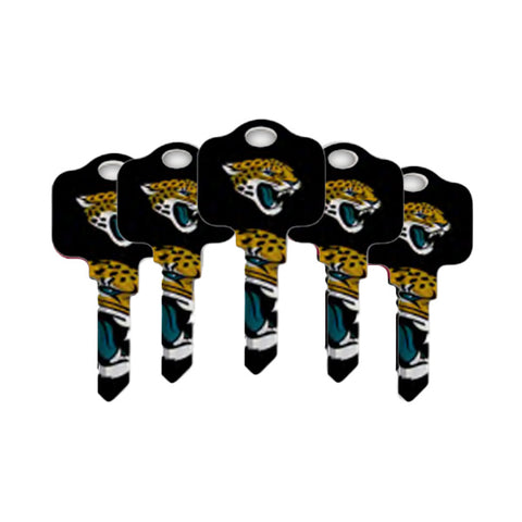 Ilco - NFL TeamKeys - Key Blank - Jacksonville Jaguars  - KW1 (5 Pack)