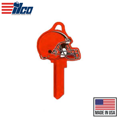 Ilco - NFL TeamKeys - Helmet Edition - Key Blank - Cleveland Browns - SC1 (5 Pack)