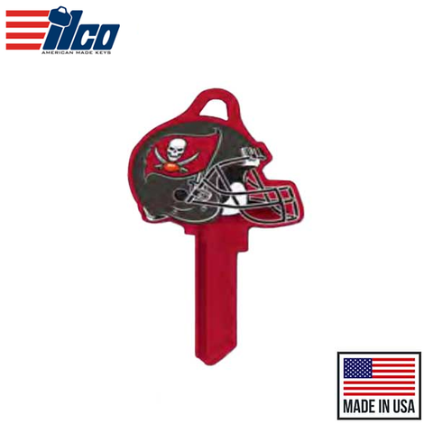 Ilco - NFL TeamKeys - Helmet Edition - Key Blank - Tampa Bay Buccaneers - KW1 (5 Pack)