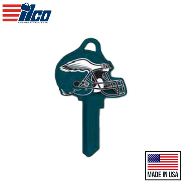 Ilco - NFL TeamKeys - Helmet Edition - Key Blank - Philadelphia Eagles - KW1 (5 Pack)