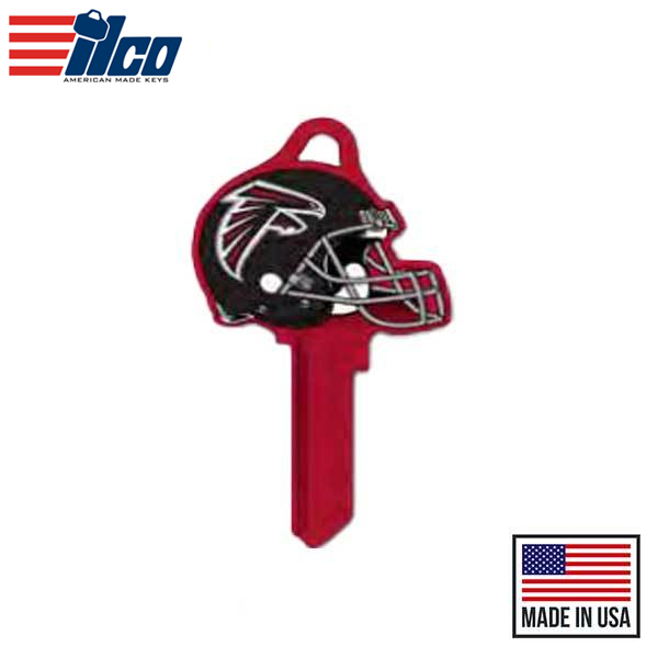 Ilco - NFL TeamKeys - Helmet Edition - Key Blank - Atlanta Falcons - SC1 (5 Pack)