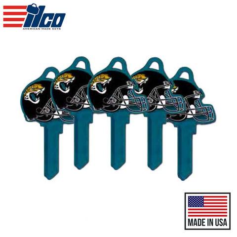 Ilco - NFL TeamKeys - Helmet Edition - Key Blank - Jacksonville Jaguars - SC1 (5 Pack)
