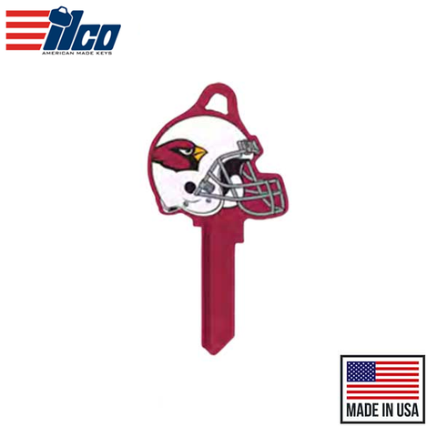 Ilco - NFL TeamKeys - Helmet Edition - Key Blank - Arizona Cardinals - KW1 (5 Pack)