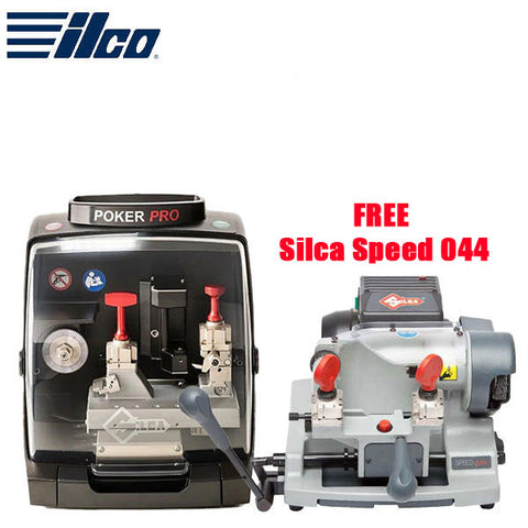 Ilco - Silca Poker Pro - Automatic Flat / Edge Key Cutter And Duplicator + FREE Silca Speed 044 - Semi-Automatic Key Machine