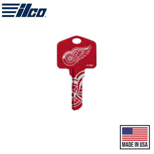 Ilco - NHL TeamKeys - Key Blank - Detroit Red Wings - KW1 (5 Pack)