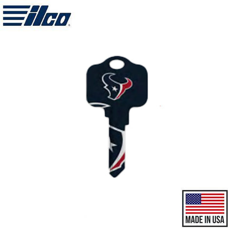 Ilco - NFL TeamKeys - Key Blank - Houston Texans - SC1 (5 Pack)