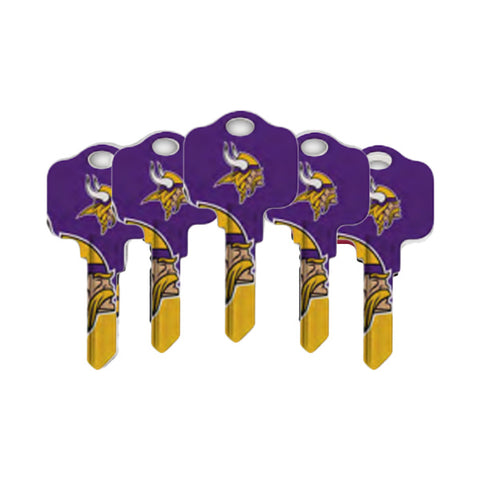Ilco - NFL TeamKeys - Key Blank - Minnesota Vikings - KW1 (5 Pack)