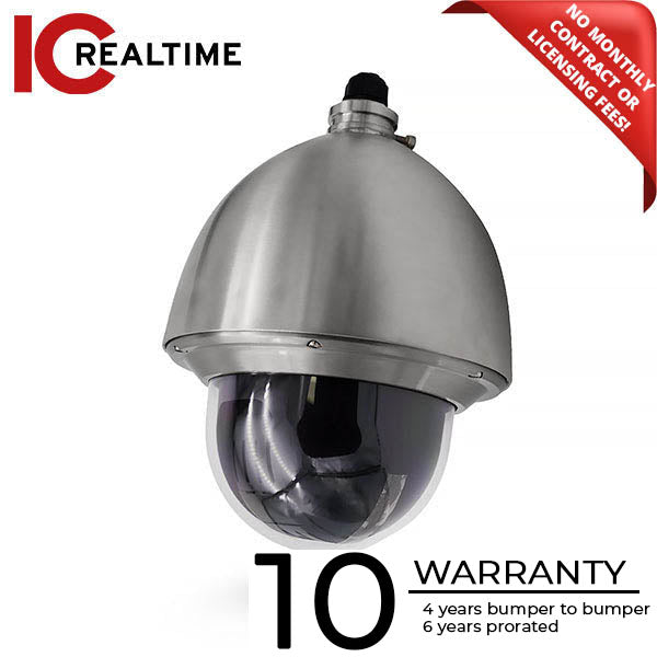 IC Realtime - IPEL-P2030X-S1 / 2MP IP Full Size Anti-Corrosion PTZ / 30X Optical Zoom / POE+ Basic IVS With Auto Object Tracking (Wall Mount Included)
